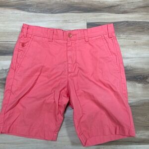 Trenery Mens Pink Chino Shorts Size 30 Casual Classic 9"